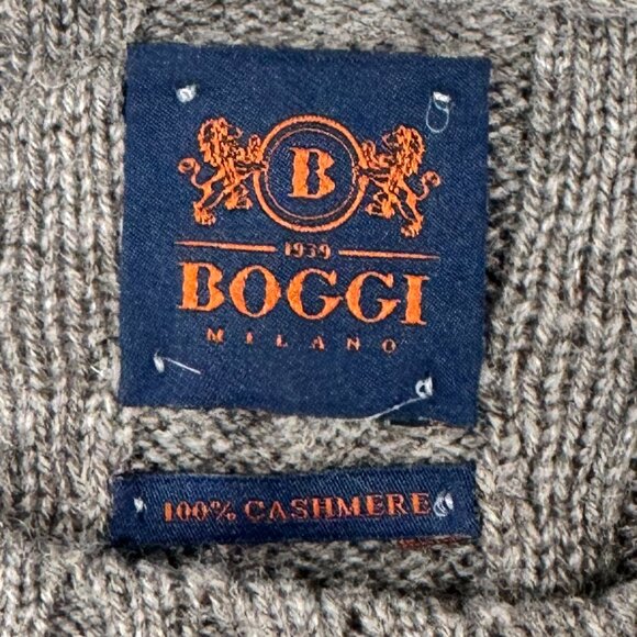 Taupe Cable-Knit Cashmere Sweater - Picture 2 of 6